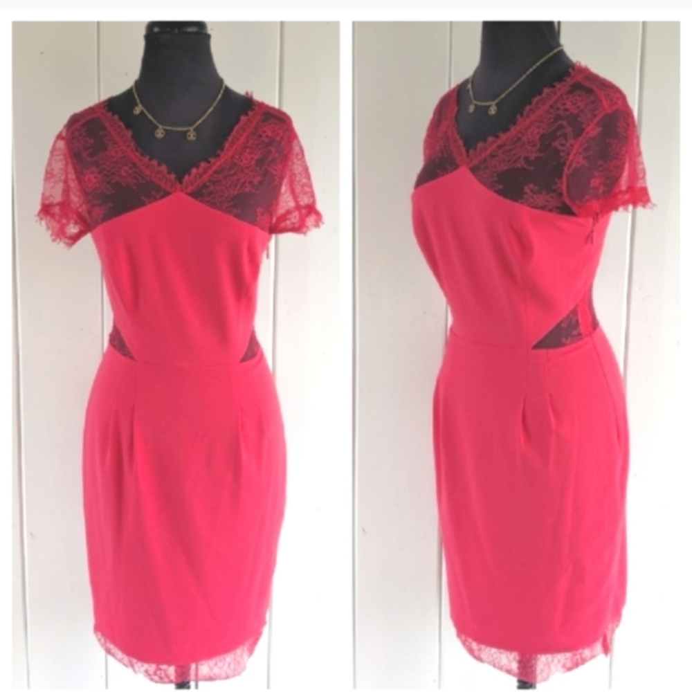 SOLD ❤️BCBGMAXAZRIA lace dress NWT sz 4 - Picture 12 of 12